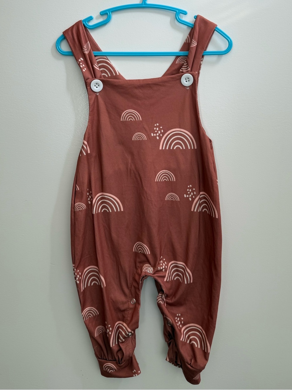 Rust Rainbow Overalls | Size 100 | Approx. 12–18M